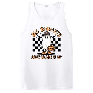 No Diggity Bout To Bag It Up Ghost Halloween PosiCharge Competitor Tank