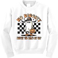 No Diggity Bout To Bag It Up Ghost Halloween Kids Sweatshirt