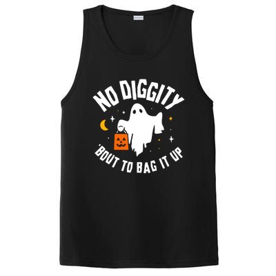 No Diggity Bout To Bag It Up Cute Ghost Halloween Candy PosiCharge Competitor Tank