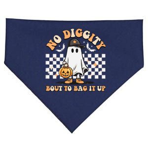 No Diggity Bout To Bag It Up Cute Ghost Halloween Candy USA-Made Doggie Bandana