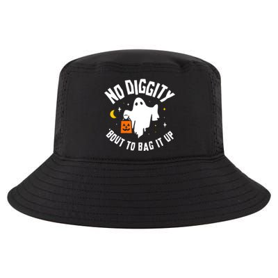 No Diggity Bout To Bag It Up Cute Ghost Halloween Candy Cool Comfort Performance Bucket Hat