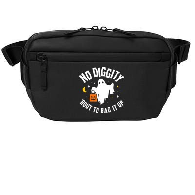 No Diggity Bout To Bag It Up Cute Ghost Halloween Candy Crossbody Pack