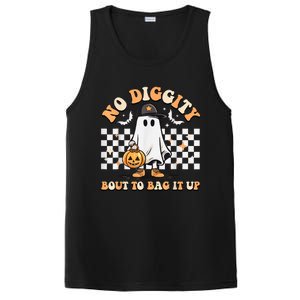 No Diggity Bout To Bag It Up Cute Ghost Halloween Kids Candy PosiCharge Competitor Tank