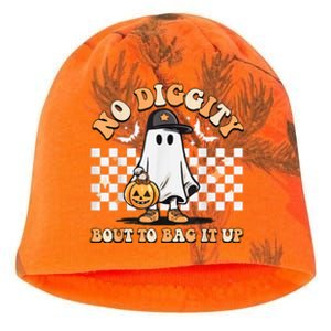 No Diggity Bout To Bag It Up Cute Ghost Halloween Kids Candy Kati - Camo Knit Beanie