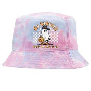 No Diggity Bout To Bag It Up Cute Ghost Halloween Kids Candy Tie-Dyed Bucket Hat