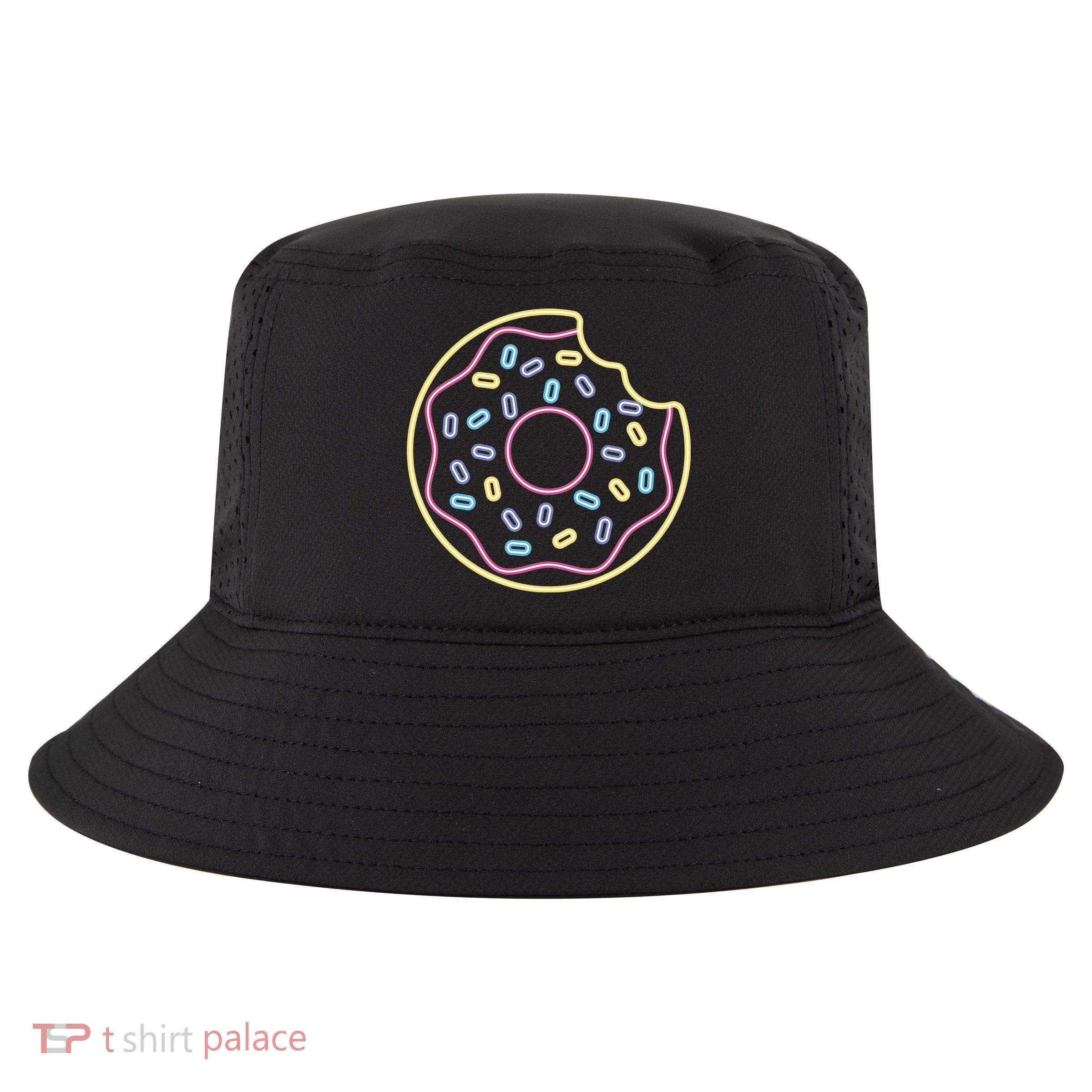 Neon Donut Bite Cool Comfort Performance Bucket Hat