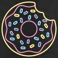 Neon Donut Bite Cool Comfort Performance Bucket Hat
