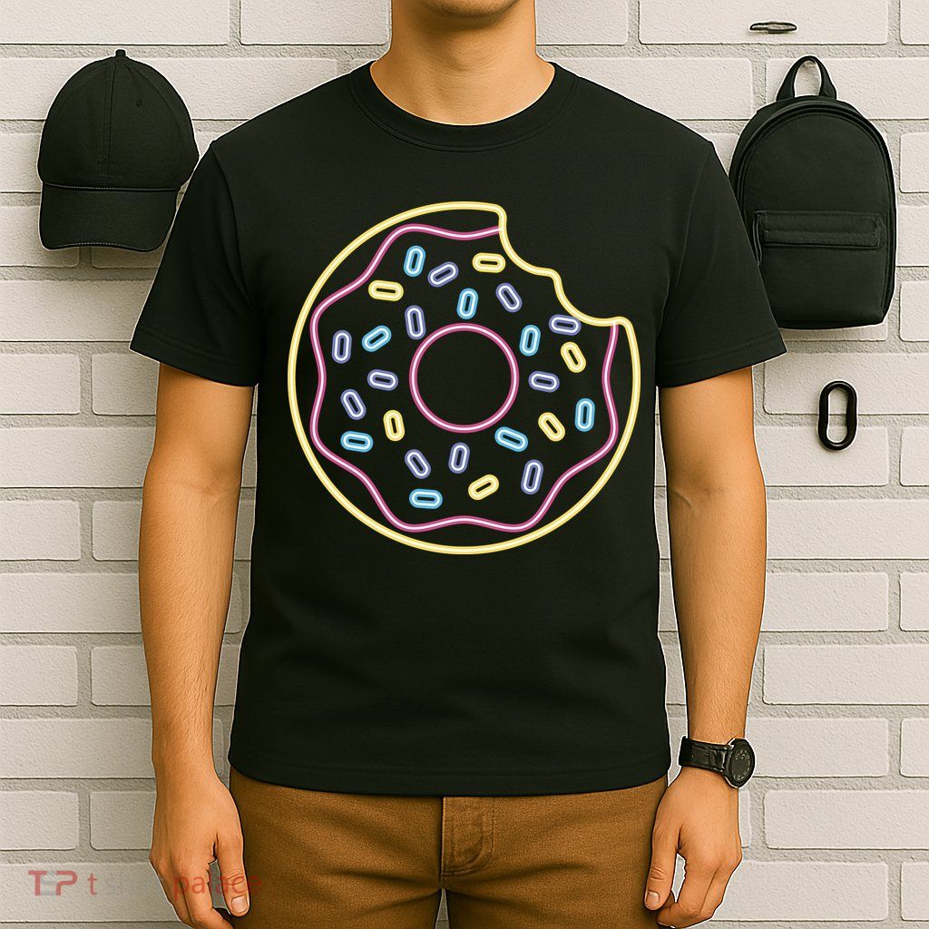 Neon Donut Bite T-Shirt
