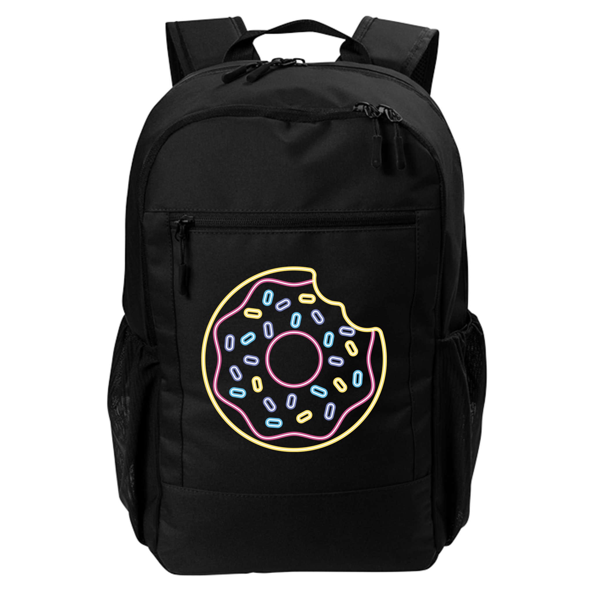 Neon Donut Bite Backpack