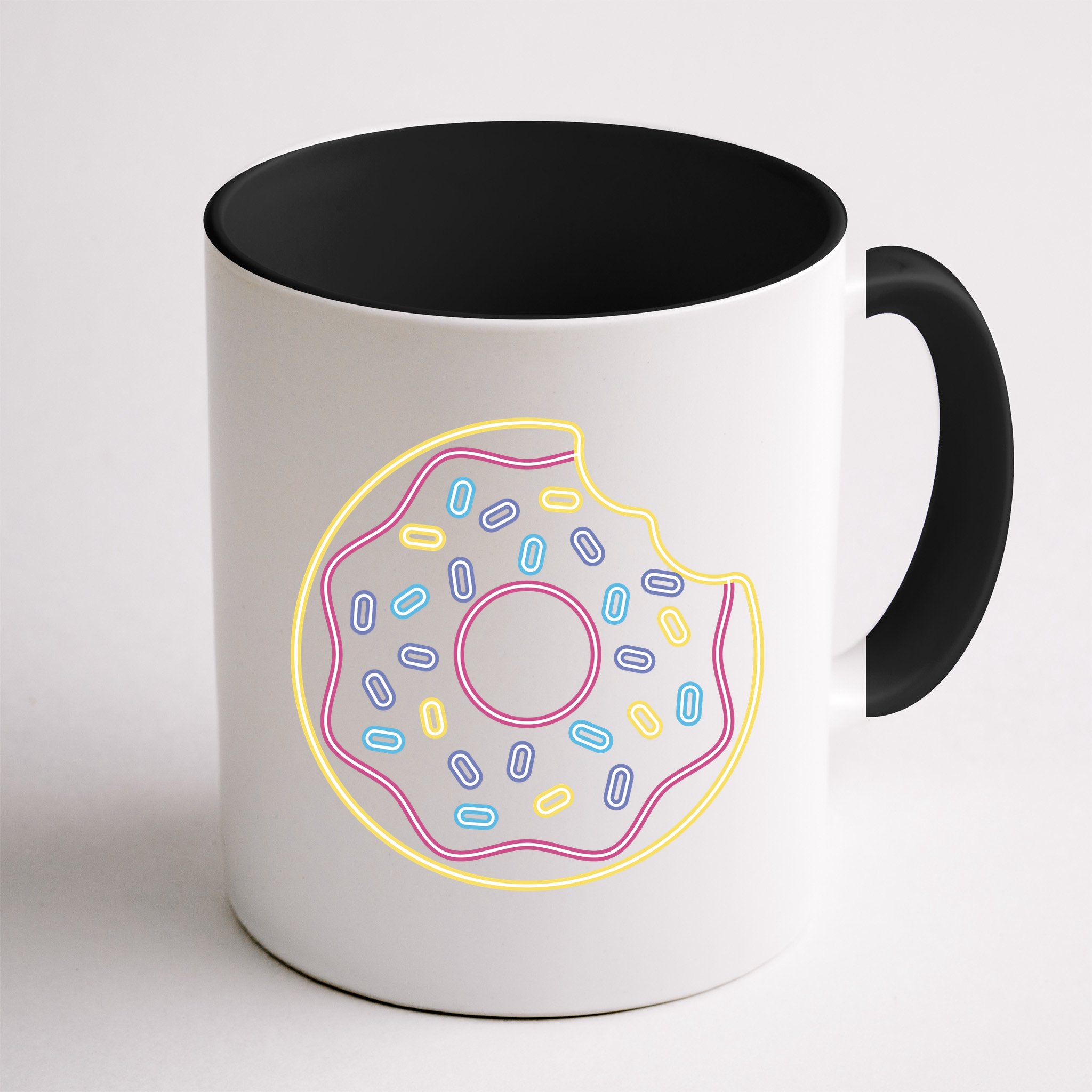 Neon Donut Bite Mug