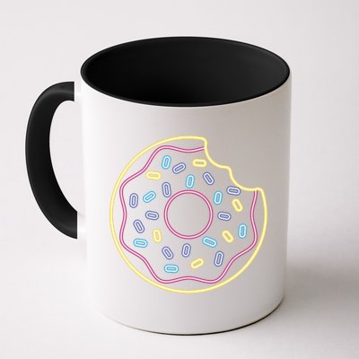 Neon Donut Bite Mug