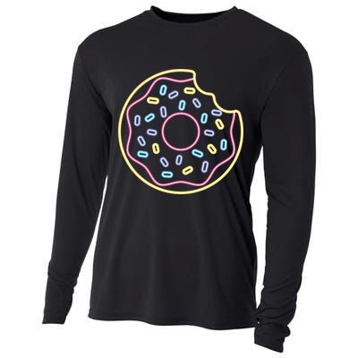 Neon Donut Bite Cooling Performance Long Sleeve Crew