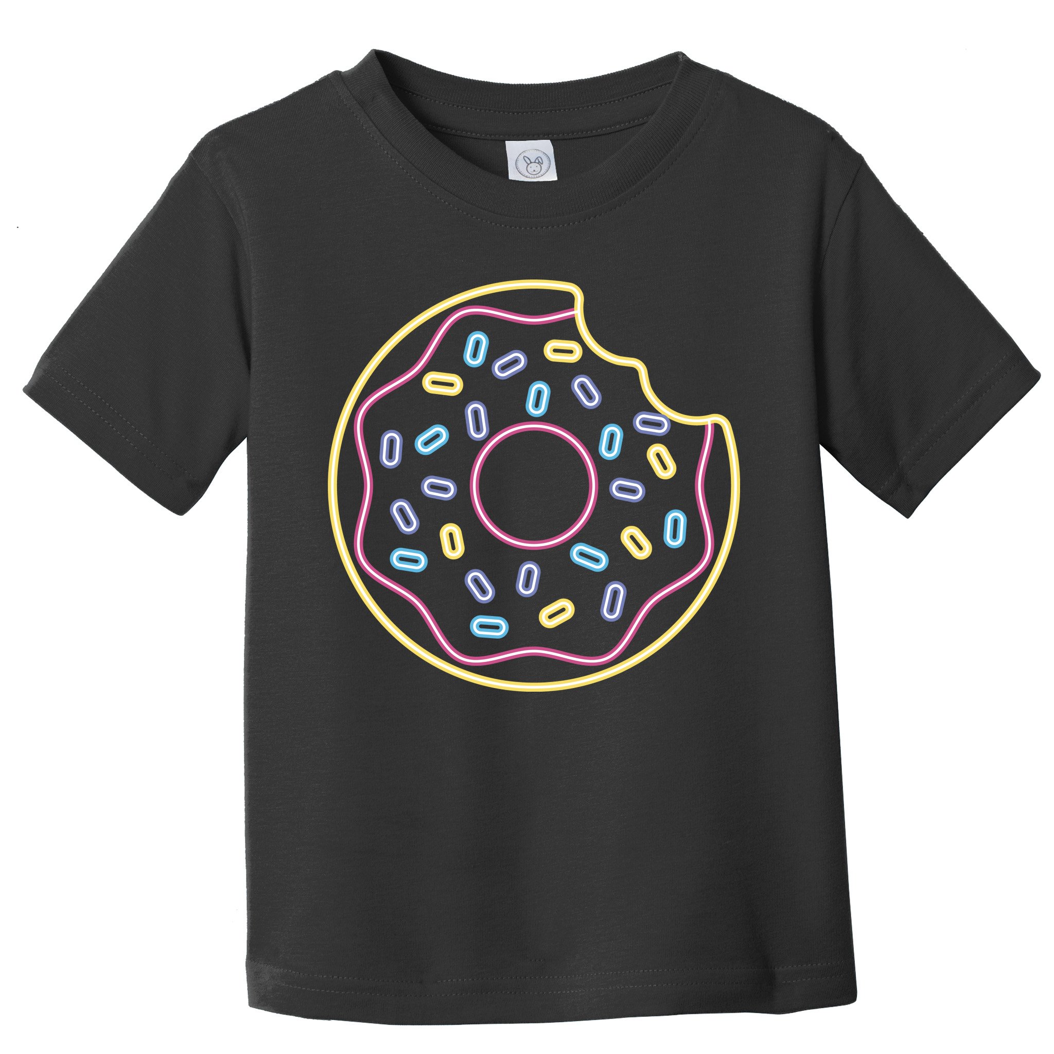 Neon Donut Bite Toddler T-Shirt