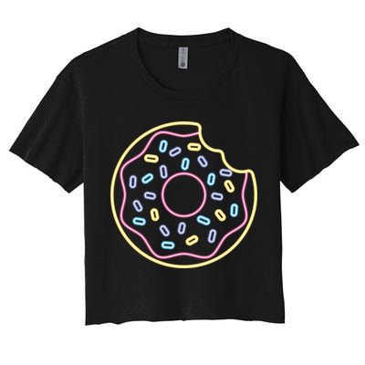 Neon Donut Bite Crop Top