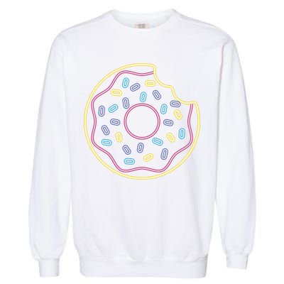 Neon Donut Bite Garment-Dyed Sweatshirt