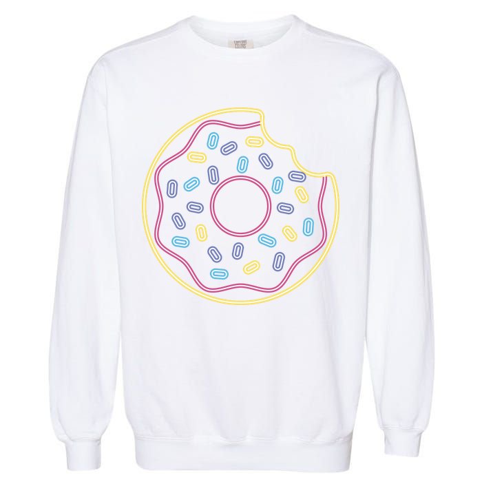 Neon Donut Bite Garment-Dyed Sweatshirt