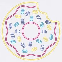 Neon Donut Bite Garment-Dyed Sweatshirt