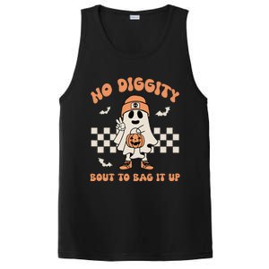 No Diggity Bout To Bag It Up Ghost Halloween Kids PosiCharge Competitor Tank