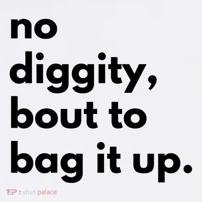 No Diggity Bout To Bag It Up Sweatshirt