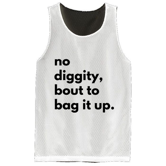No Diggity Bout To Bag It Up Mesh Reversible Basketball Jersey Tank