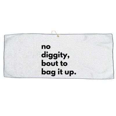 No Diggity Bout To Bag It Up Large Microfiber Waffle Golf Towel