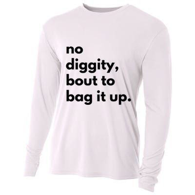No Diggity Bout To Bag It Up Cooling Performance Long Sleeve Crew