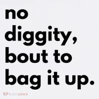 No Diggity Bout To Bag It Up Short Acrylic Beanie