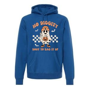 No Diggity Bout To Bag It Up Ghost Halloween Premium Hoodie