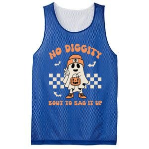 No Diggity Bout To Bag It Up Ghost Halloween Mesh Reversible Basketball Jersey Tank