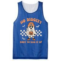 No Diggity Bout To Bag It Up Ghost Halloween Mesh Reversible Basketball Jersey Tank