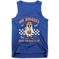 No Diggity Bout To Bag It Up Ghost Halloween Tank Top