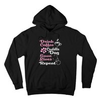 Nurse Dog Coffee Hoodie Cute Paw Print For A Nurse Dog Mom Hoodie