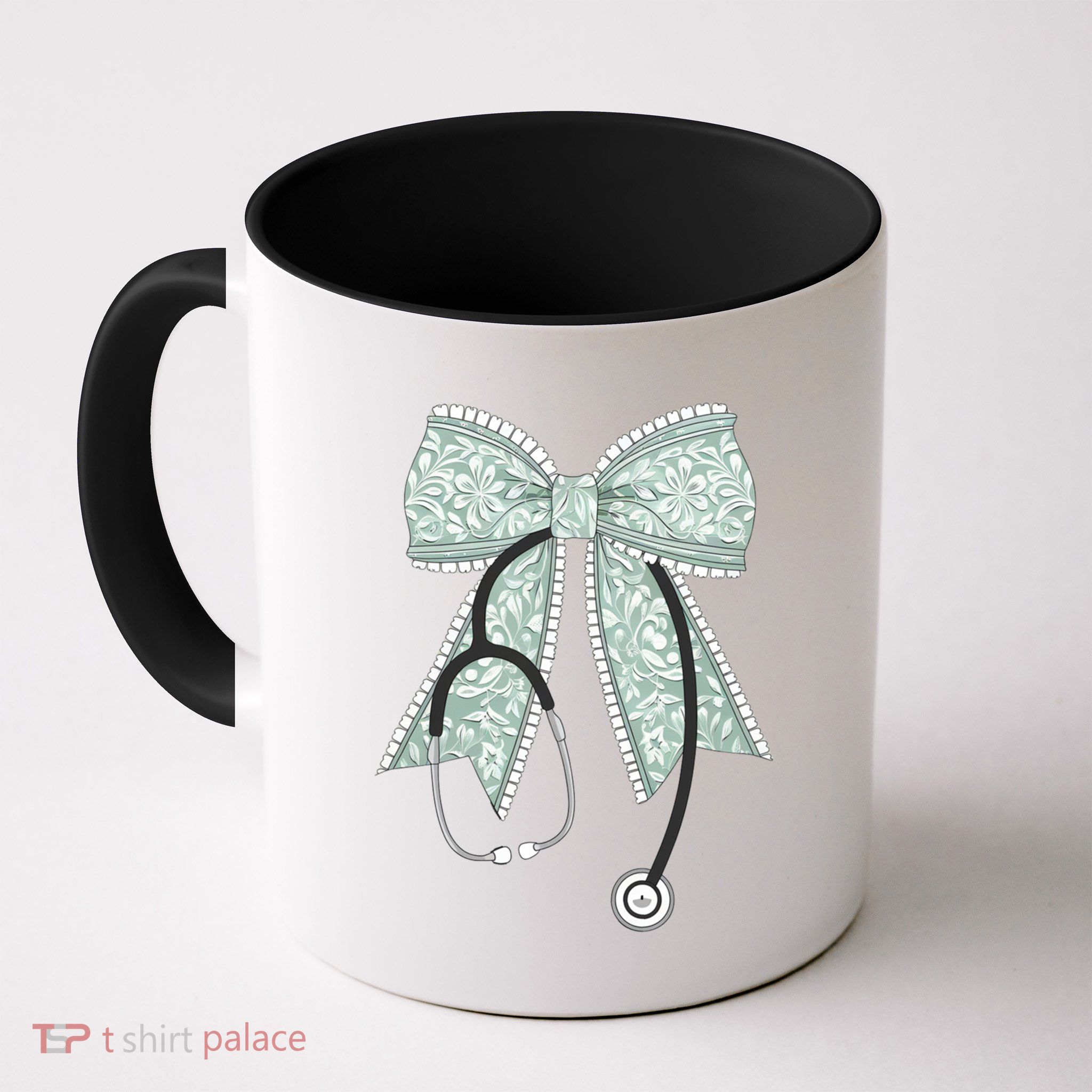 Nurse Doctor Coquette Bow Stethoscope Cute Nursing Ribbon Gift Mug