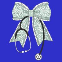 Nurse Doctor Coquette Bow Stethoscope Cute Nursing Ribbon Gift Tall T-Shirt