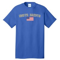 North Dakota Camo University College State American Flag Gift Tall T-Shirt