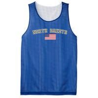 North Dakota Camo University College State American Flag Gift Mesh Reversible Basketball Jersey Tank