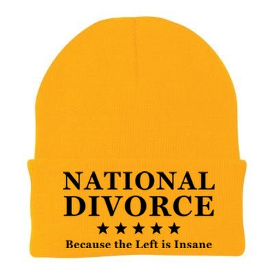 National Divorce Conservative Anti Biden Knit Cap Winter Beanie