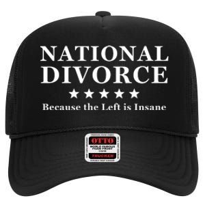 National Divorce Conservative Anti Biden High Crown Mesh Back Trucker Hat