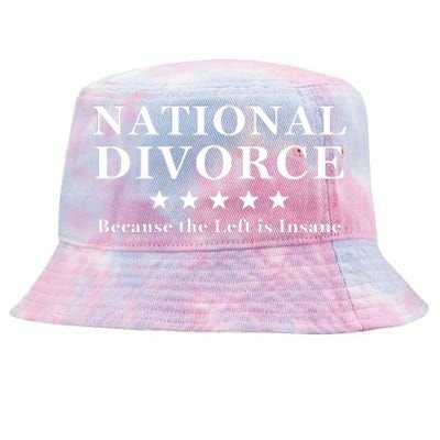 National Divorce Conservative Anti Biden Tie-Dyed Bucket Hat