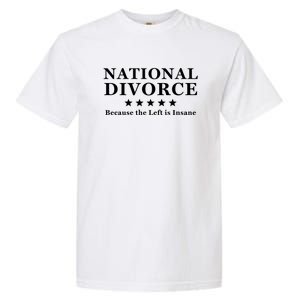 National Divorce Conservative Anti Biden Garment-Dyed Heavyweight T-Shirt