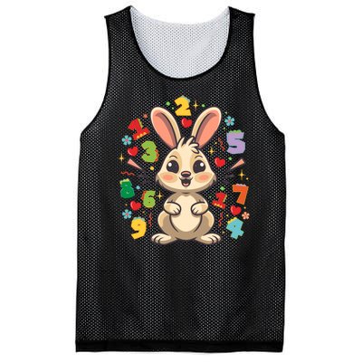 Number Day Childrens Cute Bunny Rabbit Numbers Customers Mesh Reversible Basketball Jersey Tank