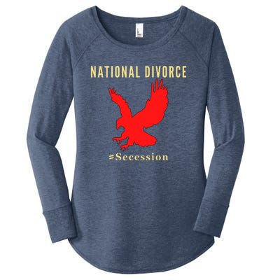 National Divorce Conservative Anti Biden Secession Women's Perfect Tri Tunic Long Sleeve Shirt