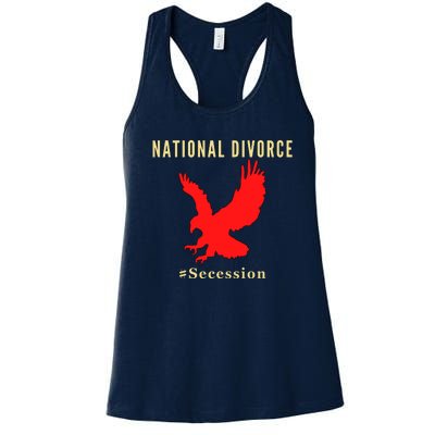 National Divorce Conservative Anti Biden Secession Women's Racerback Tank