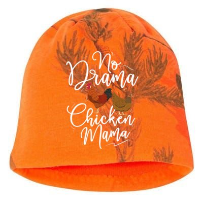 No Drama Chicken Mama Farm Animal Chicken Lover Farming Kati - Camo Knit Beanie