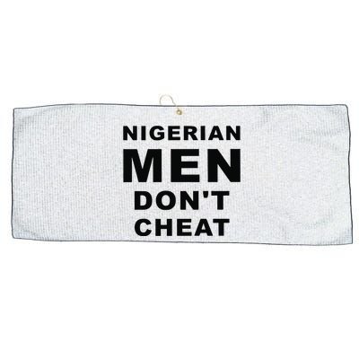 Nigerian Don’T Cheat Large Microfiber Waffle Golf Towel