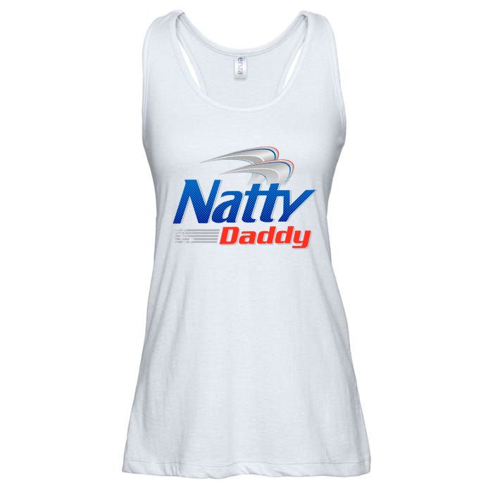 Natty Daddy Dad Bod Light Humor Beer Lover Father's Day Ladies Essential Flowy Tank