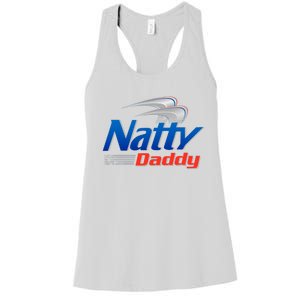 Natty Daddy Dad Bod Light Humor Beer Lover Father's Day Women's Racerback Tank