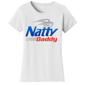 Natty Daddy Dad Bod Light Humor Beer Lover Father's Day Women's T-Shirt