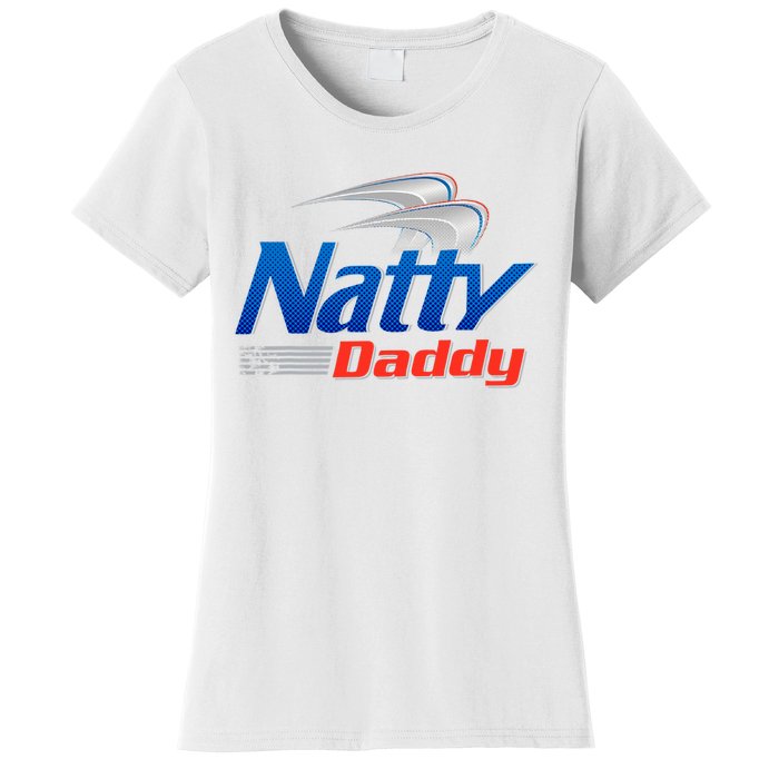 Natty Daddy Dad Bod Light Humor Beer Lover Father's Day Women's T-Shirt