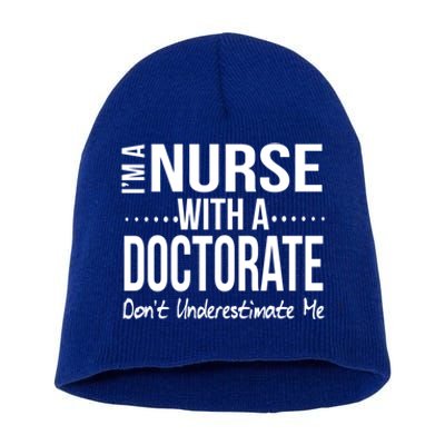 Nurse Doctorate Dnp Phd Practitioner Gift Meaningful Gift Tee Short Acrylic Beanie